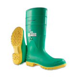 Hazmax Steel Toe/Midsole Rubber Boots, Men's 10, 16 in Boot, PVC, Green/Yellow 868-8701200.10