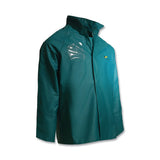 Sanitex Jacket with Hood Snaps, Large, PVC, Green 868-7123200.LG