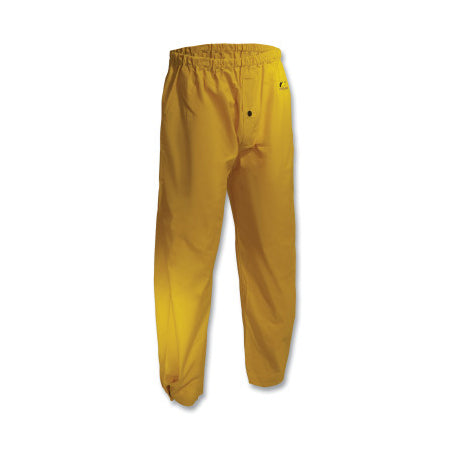 Sitex Elastic Waist Rain Trousers, 0.35 mm Thick, PVC/Polyester, Yellow, 2X-Large 868-7655400.2X
