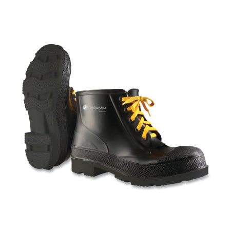 Monarch Steel Toe Ankle Boots, Size 9, Polyester/PVC, Black 868-8660400.09