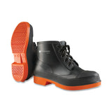 Sureflex Steel Toe Ankle Boots, Lace-Up, Men's 9, PVC, Black/Orange 868-8798100.09