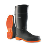 Sureflex Steel Toe Rubber Boots, Men's 9, 16 in Boot, Nitrile/PVC, Black/Orange 868-8798200.09