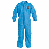 Proshield 10 Coverall, Collar, Elastic Wrists and Ankles, Zipper Front, Storm Flap, Blue, 2X-Large 251-PB125SB-2XL