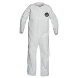 ProShield 50 Collared Coveralls with Open Wrists/Ankles, White, Large 251-NB120SWHLG002500