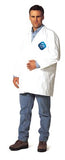Tyvek Lab Coats No Pockets Knee Length, 4X-Large, White 251-TY211S-4XL