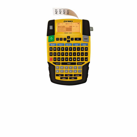 Rhino 4200 All-Purpose Labeling Tool with QWERTY Keyboard, Black/Yellow 784-1801611
