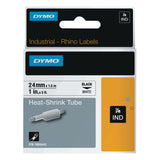 Heat Shrink Tube, 1 in x 5 ft, Black on White 784-1805443