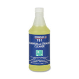 781 Aluminum and Stainless Steel Cleaner, 1 Quart, Bottle, Mild Scent 368-DF781-12X1