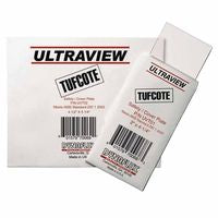 TUFCOTE Dual Purpose Safety/Cover Lens, 2 in x 4-1/4 in, Polycarbonate, Clear 368-UVT01