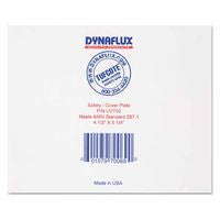 TUFCOTE Polycarbonate Hard Coated Lens, Scratch Resistant, 4-1/2 in x 5-1/4 in, Polycarbonate, Clear 368-UVT02