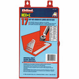 Hex-L Key Set, 17 per set, Hex Tip, Inch 269-10217
