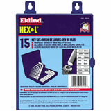 Hex-L Key Set, 15 per set, Hex Tip, Metric 269-10515
