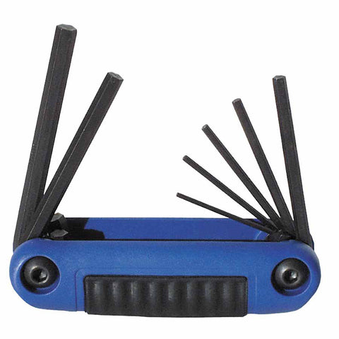 Ergo-Fold Hex Key Set, 7 per set, Hex Tip, Metric 269-25171