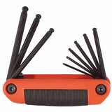 Ergo-Fold Hex Key Sets, 9 per set, Ball Hex Tip, Inch 269-25919