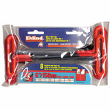 Cushion Grip Hex T-Key Sets, 8 per pouch, Hex Tip, Inch, 6 in Handle 269-53168
