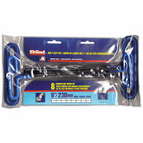 Cushion Grip Hex T-Key Sets, 8 per pouch, Hex Tip, Metric, 9 in Handle 269-55198