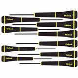 PSD Precision Slotted & Phillips Screwdriver Set, 10 Pieces,1 mm to 4 mm/#000 to #1 269-92199