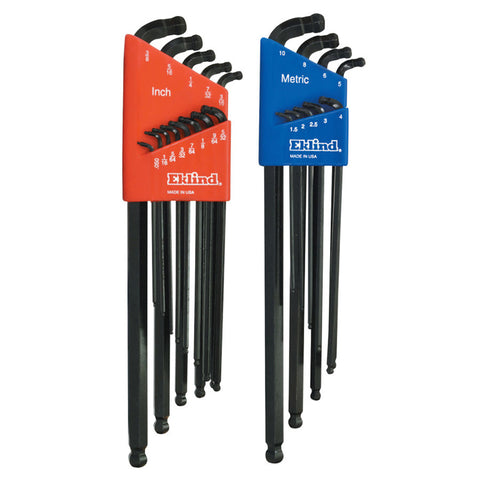 22 Piece Double Ball End Hex Key Combo Sets, Ball Hex Tip 269-17222