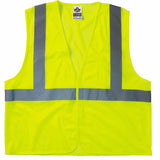 GloWear 8205HL Class 2 Super Econo Vests, Hook/Loop Closure, 2XL/3XL, Orange 150-20967