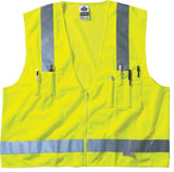 GloWear 8250Z Class 2 Surveyor Vests, L/XL, Lime 150-21425