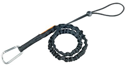 Squids Tool Lanyard, 35 in to 42 in x 1 in, 10 lb, Black 150-19002