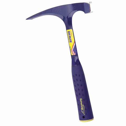 Big Face Bricklayer Hammers, 22 oz, 12 in, Steel Handle 268-E6-22BLC
