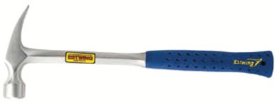 Framing Hammer, Steel Head, Straight Nylon/Steel Handle, 16 in L, 22 oz Head, Milled Face 268-E3-22SM