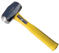 Sure-Strike Drilling Hammer, 3 lb, 11 in, Straight Fiberglass Handle 268-MRF3LB