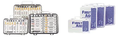 10 Unit Steel First Aid Kit, Weatherproof Steel, Wall Mount 579-5001