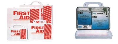 10 Person ANSI First Aid Kit, Weatherproof Plastic Case, Wall Mount 579-6060