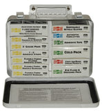 16 Unit Steel First Aid Kit, Weatherproof Steel 579-5201