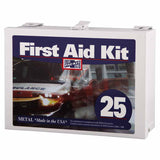 25 Person Industrial First Aid Kit, Steel (Non-Gasketed) Case, Wall Mount 579-6086