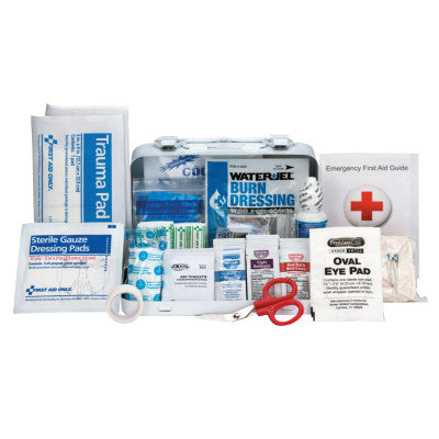 ANSI A Type III Weatherproof Bulk First Aid Metal Kit, 10 Person, Metal Case, Wall Mount 579-90755