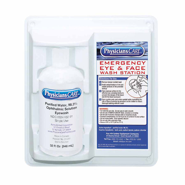 Eye and Skin Flush Emergency Station/Replacement Bottle, 32 oz 579-24-202