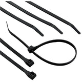 Heavy-Duty Cable Ties, 175 lb Tensile Strength, 18 in L, Ultraviolet Black, 50/Bag 623-46-418UVB