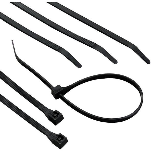 Heavy-Duty Cable Ties, 175 lb Tensile Strength, 18 in L, Ultraviolet Black, 50/Bag 623-46-418UVB