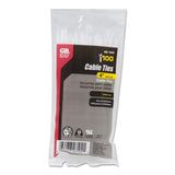 Miniature Cable Ties, 18 lb Tensile Strength, 4 in L, Natural, 100/Bag 623-46-104