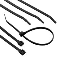 Standard Cable Ties, 75 lb Tensile Strength, 8 in, Ultraviolet Black, 1,000/Bag 623-46-308UVBMN