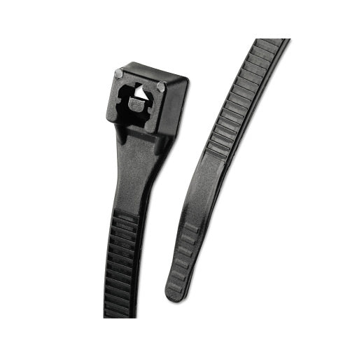 Xtreme Temp Cable Ties, 50 lb Tensile Strength, 14 in, Black, 100/Bag 623-46-314UVBFZ