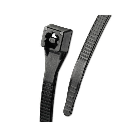 Xtreme Temp Cable Ties, 50 lb Tensile Strength, 14 in, Black, 100/Bag 623-46-314UVBFZ
