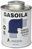 Soft-Set Thread Sealant, 1/2 Pint Brush Top Can, Blue/green 296-SS08