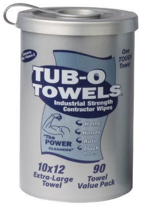 Tub-O Towels Multi Purpose Towel, Orange, Canister, 45 oz 296-TW90