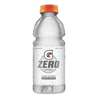 G Zero Sugar Ready-to-Drink Thirst Quencher, 20 oz, Bottle, Glacier Cherry 308-04214