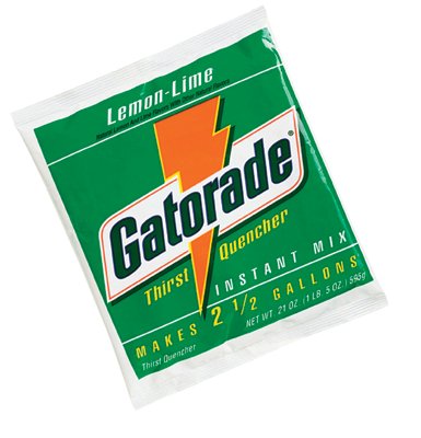 G Series 02 Perform Thirst Quencher Instant Powder, 21 oz, Pouch, 2.5 gal Yield, Lemon-Lime 308-03969
