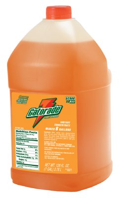 Liquid Concentrate, 1 gal, Jug, 6 gal Yield, Orange 308-03955