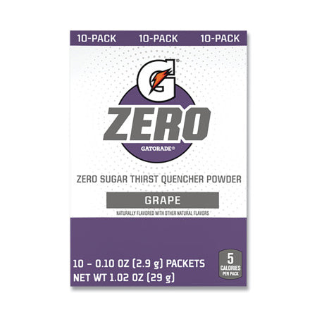 G Zero Powder Stick, 0.10 oz Volume, 16.9 oz Yield, Grape 308-04712