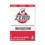 G Zero Powder Stick, 0.10 oz Volume, 16.9 oz Yield, Fruit Punch 308-04713