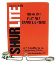 Shurlite Spark Lighter, Flat Lighter with Round Cup Design 322-1501