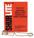 Shurlite Spark Lighter, Universal Single-Flint Round Lighter 322-3001