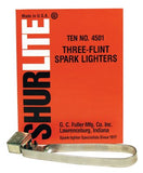 Shurlite Spark Lighter, Three-Flint Lighter with Attached Flints 322-4501